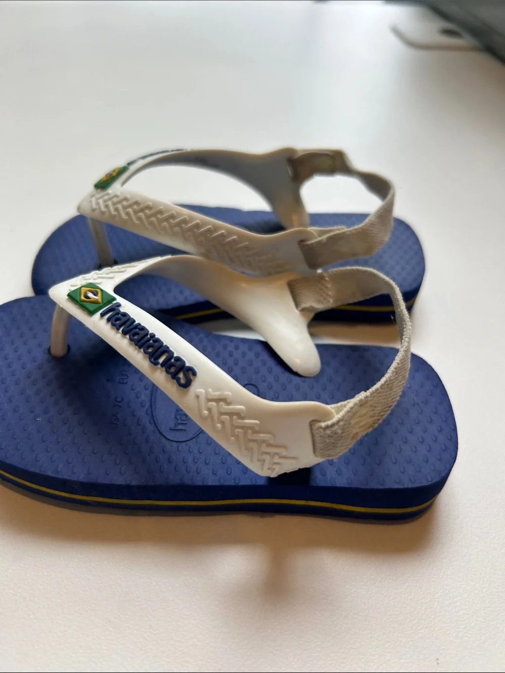 Havaianas unisex Baby Brasil logo flip flop preppy  sandals size US 7C EU 23